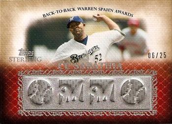 2009 Topps Sterling - Career Chronicles Relics Quad #4CCR-62 CC Sabathia Front