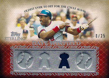 2009 Topps Sterling - Career Chronicles Relics Quad #4CCR-85 Dave Winfield Front