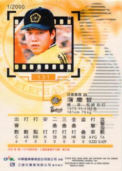 1999 CPBL #131 Ching-Che Pu Back