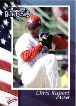 2003 MultiAd Lakewood BlueClaws #23 Chris Rupert Front
