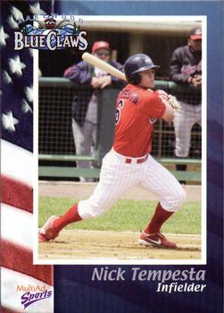 2003 MultiAd Lakewood BlueClaws #28 Nick Tempesta Front