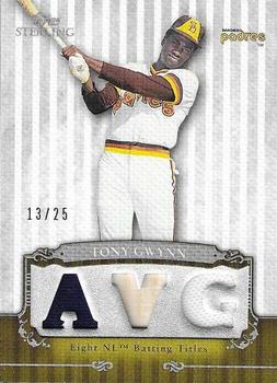 2009 Topps Sterling - Career Chronicles Relics Triple #3CCR-155 Tony Gwynn Front