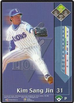 2001 Teleca Samsung Lions Card Game #NNO Sang-Jin Kim Front