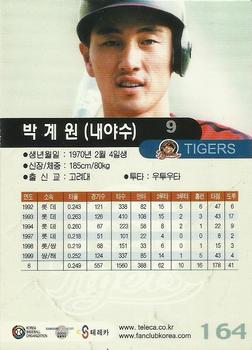 2000 Teleca #164 Kye-Won Park Back
