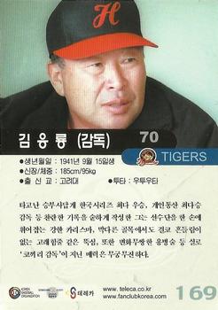 2000 Teleca #169 Ung-Yong Kim Back