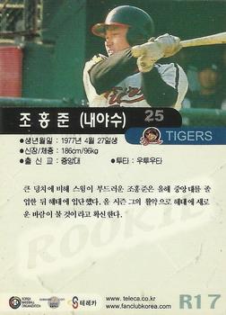 2000 Teleca - Star Rookie #R17 Hong-Jun Cho Back