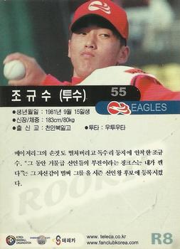 2000 Teleca - Star Rookie #R8 Kyu-Soo Cho Back