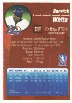2005 Liga Mexicana de Beisbol #NNO Derrick White Back