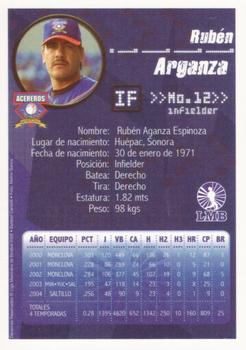 2005 Liga Mexicana de Beisbol #NNO Ruben Aganza Back
