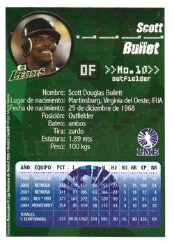 2005 Liga Mexicana de Beisbol #NNO Scott Bullett Back