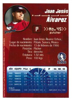 2005 Liga Mexicana de Beisbol #NNO Juan Jesus Alvarez Back