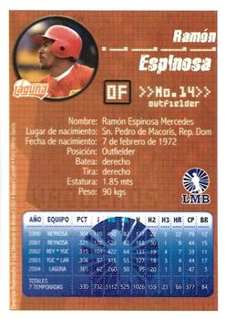 2005 Liga Mexicana de Beisbol #NNO Ramon Espinosa Back