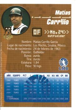 2005 Liga Mexicana de Beisbol #NNO Matias Carrillo Back