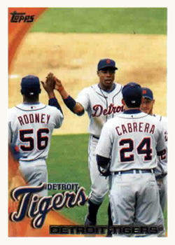 2010 Topps #201 Detroit Tigers Front