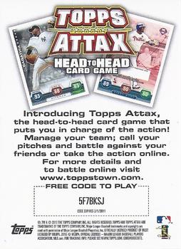 2010 Topps #NNO Topps Attax Promo Back