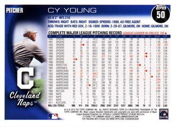 2010 Topps #50 Cy Young Back