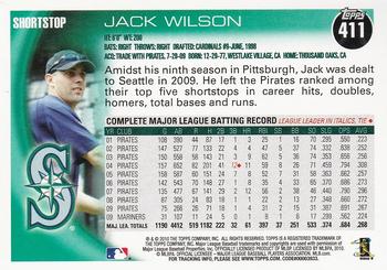 2010 Topps #411 Jack Wilson Back