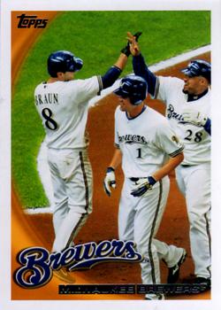 2010 Topps #574 Milwaukee Brewers Front