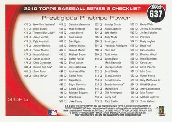 2010 Topps #637 Prestigious Pinstripe Power (Babe Ruth / Lou Gehrig) Back