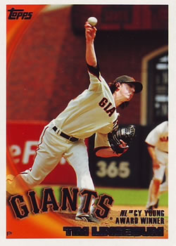 2010 Topps #9 Tim Lincecum Front