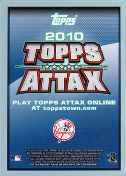 2010 Topps Attax #NNO Derek Jeter Back
