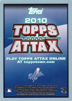 2010 Topps Attax #NNO Clayton Kershaw Back