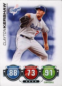 2010 Topps Attax #NNO Clayton Kershaw Front