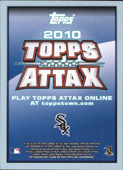 2010 Topps Attax #NNO A.J. Pierzynski Back