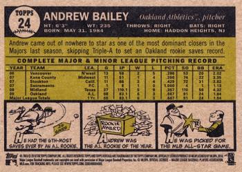 2010 Topps Heritage #24 Andrew Bailey Back