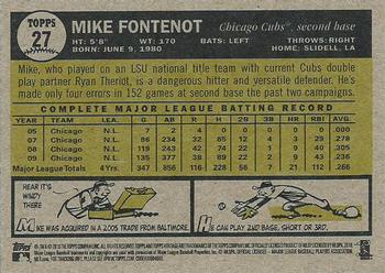 2010 Topps Heritage #27 Mike Fontenot Back