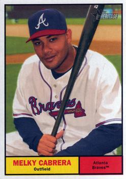 2010 Topps Heritage #28 Melky Cabrera Front