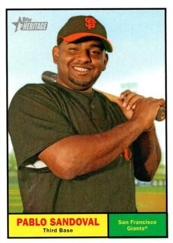 2010 Topps Heritage #55 Pablo Sandoval Front