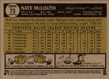 2010 Topps Heritage #73 Nate McLouth Back