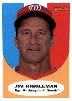 2010 Topps Heritage #134 Jim Riggleman Front