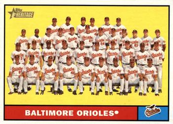2010 Topps Heritage #159 Baltimore Orioles Front
