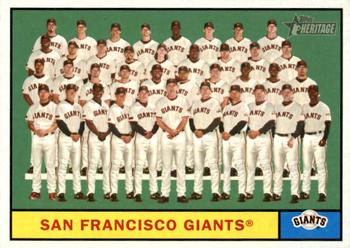 2010 Topps Heritage #167 San Francisco Giants Front