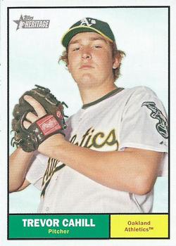 2010 Topps Heritage #177 Trevor Cahill Front
