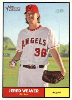 2010 Topps Heritage #195 Jered Weaver Front