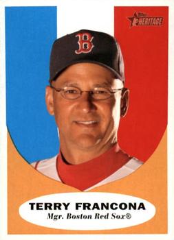 2010 Topps Heritage #221 Terry Francona Front