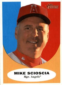 2010 Topps Heritage #225 Mike Scioscia Front