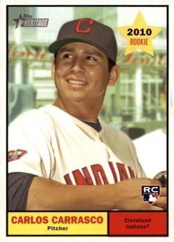 2010 Topps Heritage #229 Carlos Carrasco Front