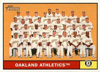 2010 Topps Heritage #297 Oakland Athletics Front