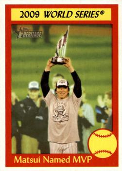 2010 Topps Heritage #312 Matsui Named MVP Front