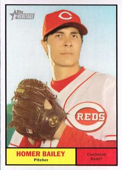 2010 Topps Heritage #344 Homer Bailey Front