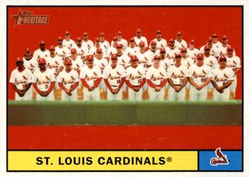 2010 Topps Heritage #347 St. Louis Cardinals Front
