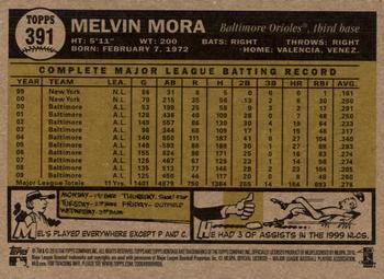 2010 Topps Heritage #391 Melvin Mora Back