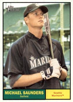 2010 Topps Heritage #419 Michael Saunders Front