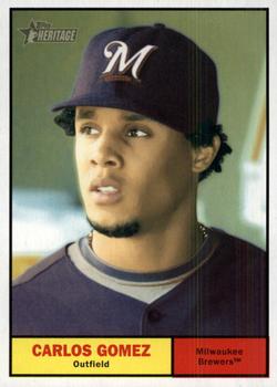 2010 Topps Heritage #456 Carlos Gomez Front