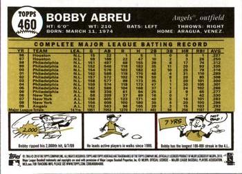 2010 Topps Heritage #460 Bobby Abreu Back