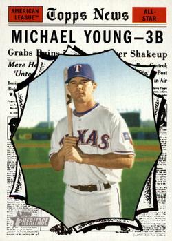 2010 Topps Heritage #467 Michael Young Front